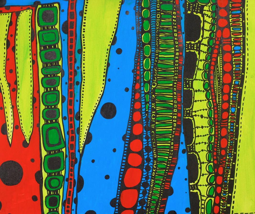 2008 Organs without body No.23, 70cm x 65.5cm, Acrylic on canvas.JPG